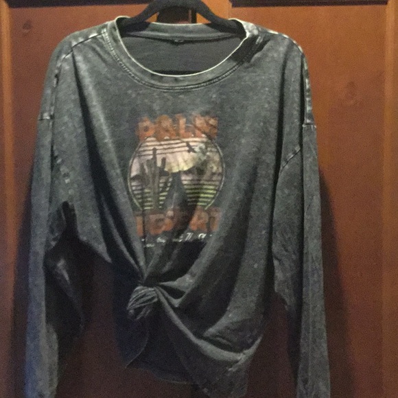Tops - Palm desert long sleeve graphic tee rodeo cowgirl boho festival farmer’s market